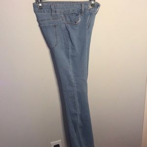 Mid rise boot cut jeans